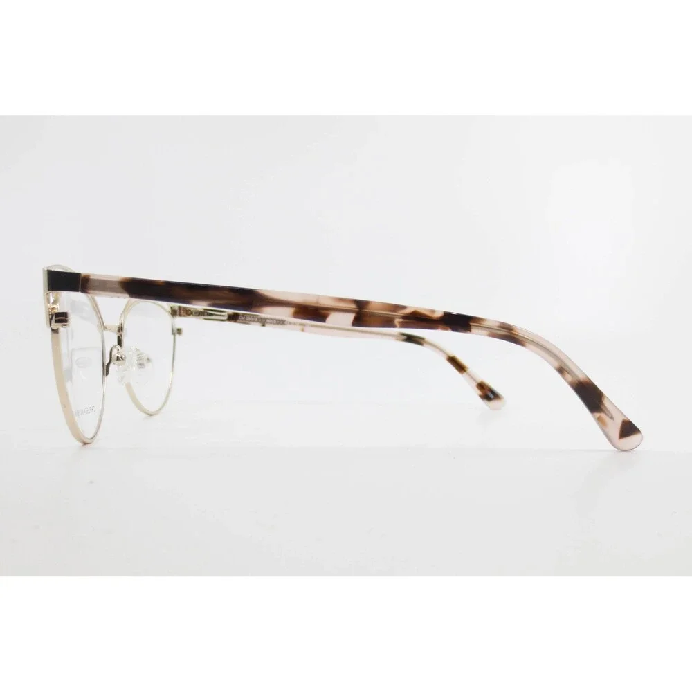 Chelsea Morgan CM 202415 Gold Tortoise Cat Eye Eyeglass Frames 53-18-140 Womens